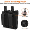 Tactical Molle Magazine Pouch Tactical Pouch Single/Double/Triple Rifle Pistol Mag Pouch 2-Layer Cartridge Holder for M4 M14 M16