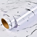 Marble Wallpaper Oilproof Waterproof Wall Sticker Vinyl Self Adhesive Kitchen Stove Cabinet Home Decorative Sticky Paper Decal