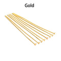 100-200pcs/bag 20 25 30 40 50 60 mm Flat Head Pins Gold/Copper/Rhodium Headpins For Jewelry Findings Making DIY Supplies