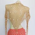 Women Triangle Shawl With Seashell Sexy Bikini Cover Up Sunscreen Nets Skirt Mesh Tunic Pareo Beachwear