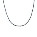 ANDYWEN 925 Sterling Silver 1.5mm Tennis Zircon Charm Long Chain Necklace Rock Punk Fashion Fine Jewelry Gift Wedding Party