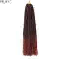 30" Passion Twist Crochet Hair Pre-Looped Synthetic Braiding Hair Extensions Ombre Pre-Twisted Water Wave Braids Hair Expo City