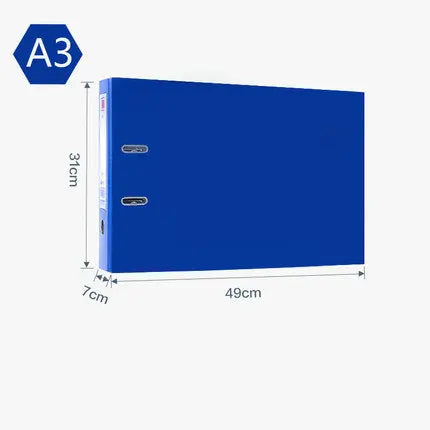 Landscape Lever Arch Folder A4 A3 Paper Organizer Document Folder 2-Rings Binder A4 File Folder Horizontal A3 File Big Binder