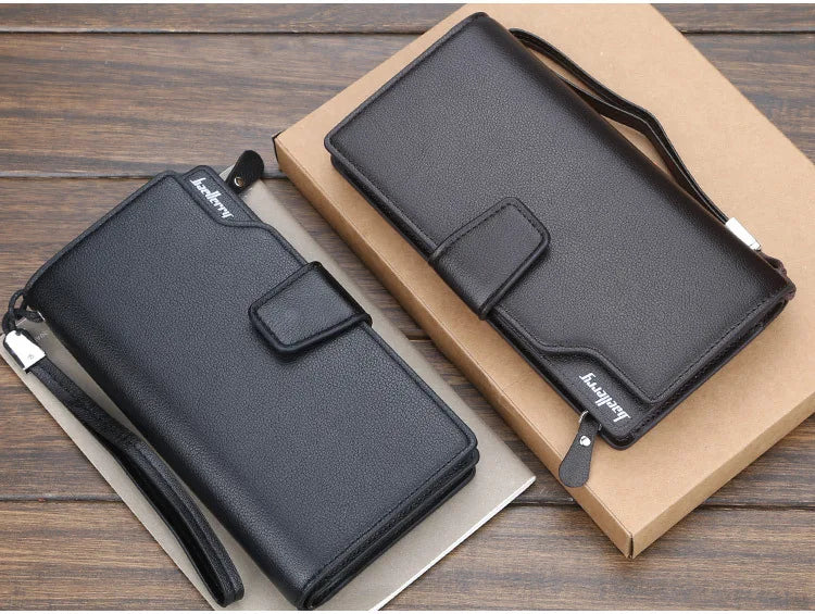 New Card Holder Men Wallets Business Long Design Quality Fashion Casual Men Purse Zipper Multi-function Wallets