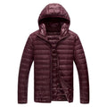 2026 Royal Blue Hooded Parkas Men's Zipper Control Winter Jacket Fashion Hot Sale Jaqueta Plus Size S-5XL Lightweight Warm Coats