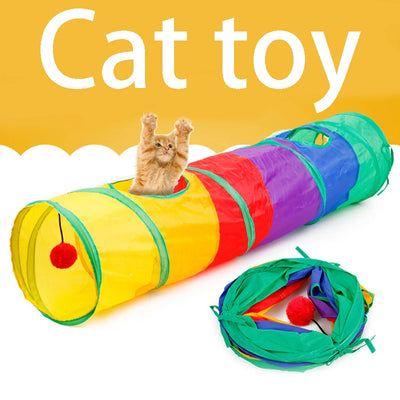 Cat Tunnel Pet Tube Collapsible Play Toy Indoor Outdoor | SAMAG