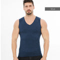 Men's Thermal Underwear Autumn Winter Long Johns Thermal Underwear Tops and Bottoms Set V-Neck Seamless Underwear for Man