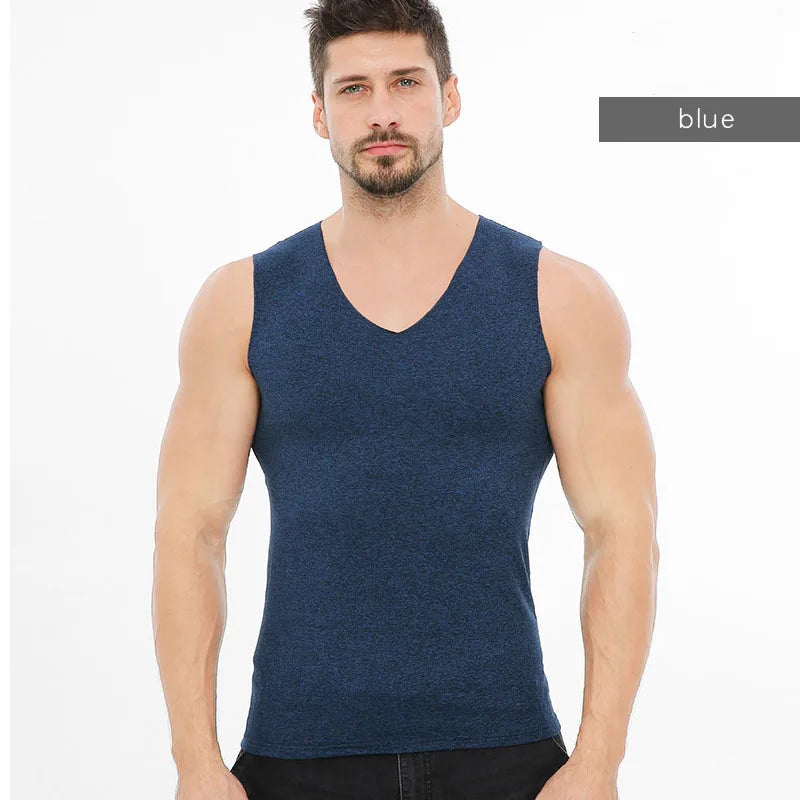 Men's Thermal Underwear Autumn Winter Long Johns Thermal Underwear Tops and Bottoms Set V-Neck Seamless Underwear for Man