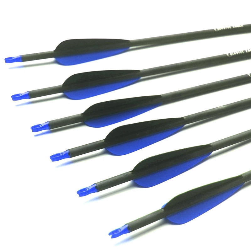 Archery 28/30/31 Inch Pure Carbon Arrows ID6.2mm Spine - View 4 | SAMAG