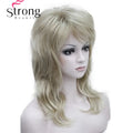 StrongBeauty Long Shaggy Layered Ombre Blonde Classic Cap Full Synthetic Wig Women's Wigs COLOUR CHOICES