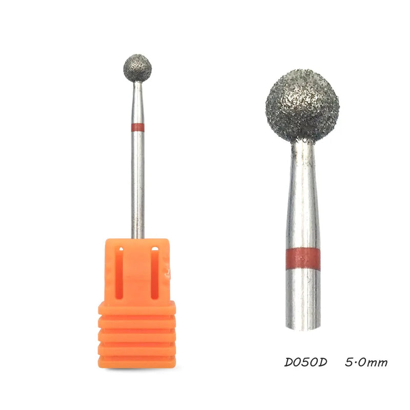 HYTOOS 11 Type Diamond Nail Drill Bit 3/32" Rotary Burr Manicure Cutters Electric Drill Accessories Nail Mills Tool