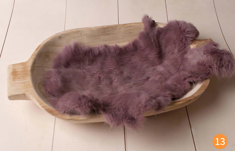 Rabbit Fur For Babies Baby Girl Birth Newborn Photography Props Blankets Accessories New Born Photo Shoot Background Blanket