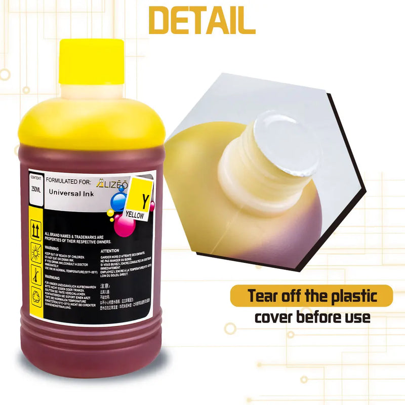250ml Refill Dye Ink Kit Universal Ink Compatible for HP Canon Epson Brother Printer and Ink Cartridges For HP301 302 304 305