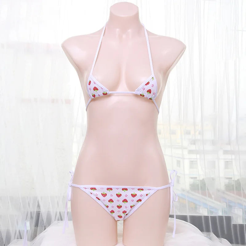 AniLV Sweetheart Strawberry Series Swimsuit Beach Bikini Costume Anime Cute Girl Pajamas Lingerie Uniform Set Cosplay