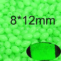 INFOF 100-500pcs/lot Soft Egg Beads Fishing Stop Luminous Oval Rubber Stopper Night Fly Fishing Accessories pesca