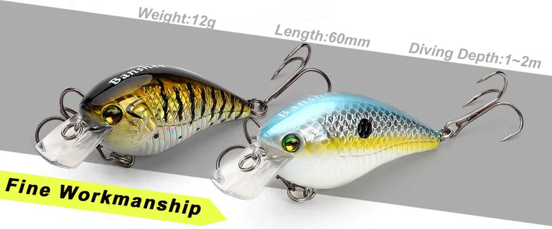 Banshee 45mm 3.3g Mini Popper Fishing Lure Hard Bait Artificial Poper Topwater Bass Trout Pike Fishing Crankbait Crank Wobbler