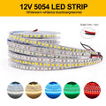 LED Strip Light 12V 24V 2835 5050 5054 5M RGB White Pink Red Blue Flexible LED Tape Ribblon 120LED 60LED 480LED Waterproof Decor
