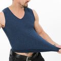Men's Thermal Underwear Autumn Winter Long Johns Thermal Underwear Tops and Bottoms Set V-Neck Seamless Underwear for Man