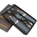 Man Suspenders Fashion Braces Adjustable 4 Clips Leather Belt Strap Tirante Trousers Suspensorio Father - Visuel 4 | SAMAG