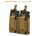 Tactical Molle Magazine Pouch Tactical Pouch Single/Double/Triple Rifle Pistol Mag Pouch 2-Layer Cartridge Holder for M4 M14 M16