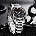 Custom Logo NH35 Movement Watch 10bars Mens 41mm Sapphire Ceramic Bezel Male Mechanical Clock Diver Sports Automatic Wristwatch