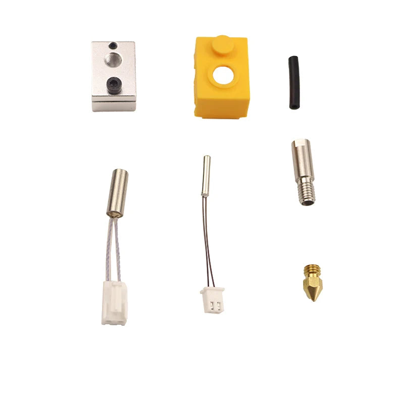 Artillery Hornet Hotend Extruder Kit Repuestos Printer Spare Parts Nozzle Thermistor Heating Rod Heating Block & Silicone Sleeve