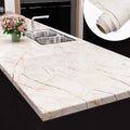 Marble Wallpaper Oilproof Waterproof Wall Sticker Vinyl Self Adhesive Kitchen Stove Cabinet Home Decorative Sticky Paper Decal