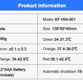 Cofoe 2 in 1 Digital Forehead & Ear Thermometer Non-Contact Medical Thermometer Baby/Adult  ±0.1℃ Temperature precise Measure