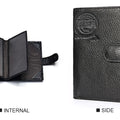 KAVIS Genuine Leather Wallet Men Passport Holder Coin Purse Magic Walet PORTFOLIO MAN Portomonee Mini Vallet Passport Cover
