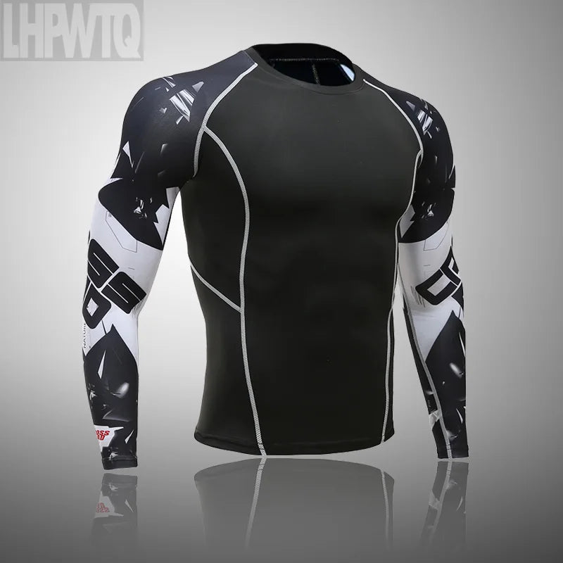 Men's Thermal Underwear Set MMA Tactics Fitness Leggings Base Compression Sports Suit Underwear Long Johns Men Clothing Brand