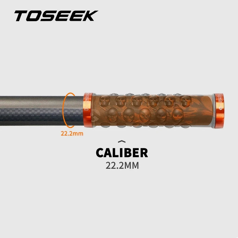 TOSEEK Carbon Fibre Handlebar MTB Bicycle Handle Bar Parts 31.8mm Rise/Flat Handlebars 580/600/620/640/660/700/720/740/760mm