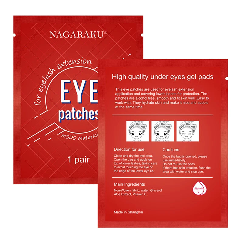 NAGARAKU New Patches Eyelash Under Eye Pads Lash Eyelash Extension  Patches Eye Tips Sticker Wraps Makeup tools