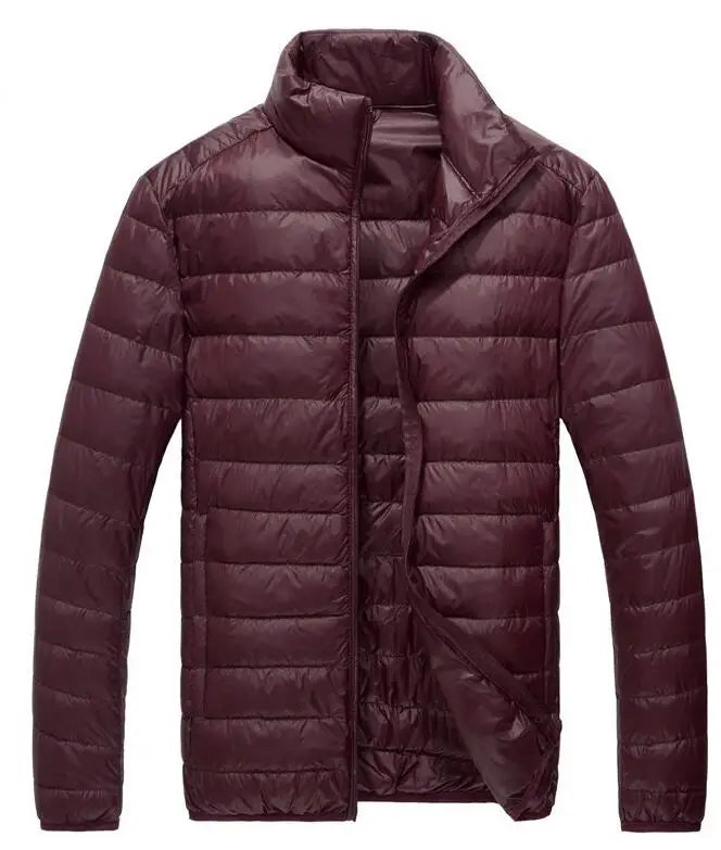2026 Royal Blue Hooded Parkas Men's Zipper Control Winter Jacket Fashion Hot Sale Jaqueta Plus Size S-5XL Lightweight Warm Coats
