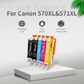 InkGarden 570 571 XL Ink Cartridge 570XL For Canon - Visuel 5 | SAMAG