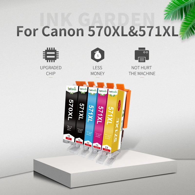 InkGarden 570 571 XL Ink Cartridge 570XL For Canon - Visuel 5 | SAMAG