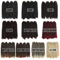 Synthetic Crochet Braiding Hair Extensions Dreadlocks Ombre Brown Colored X-TRESS Soft Straight Faux Locs Braids Hair For Women