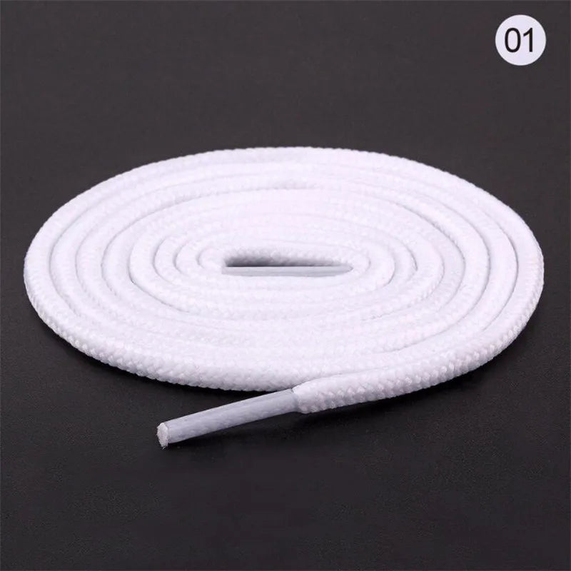 1 Pair Round Shoelaces Top Quality Polyester Classic Off White Shoe laces Do not fade Outdoor Leisure Sneakers Shoe lace Unisex