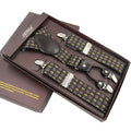 Man Suspenders Fashion Braces Adjustable 4 Clips Leather Belt Strap Tirante Trousers Suspensorio Father - Visuel 18 | SAMAG