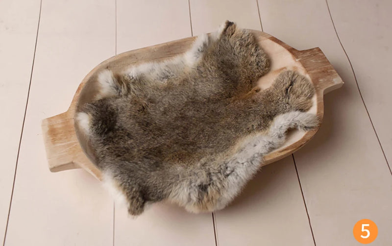 Rabbit Fur For Babies Baby Girl Birth Newborn Photography Props Blankets Accessories New Born Photo Shoot Background Blanket