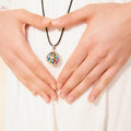 Eudora Harmony Ball Pendant Necklace Pregnancy Chime Ball Mexcian Bola Pendants Wishing Balls Fine Jewelry for Women Best Gift