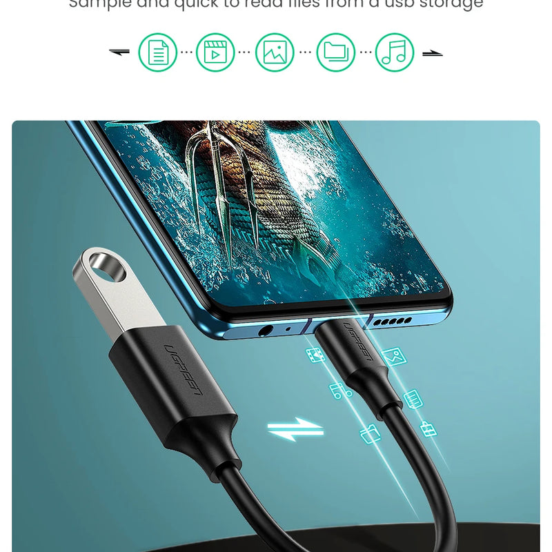 Ugreen USB C to USB Adapter OTG Cable USB Type C Male to USB 3.0 2.0 Female Cable Adapter for MacBook Pro Samsung Type-C Adapter