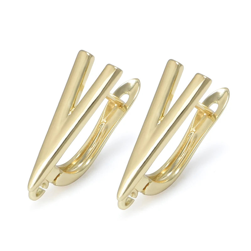 1 Pair Gold Plated  Earring Hooks Components Accessories Supplies For Woman DIY  Handmade Making Findings Jewelry  Wholesale