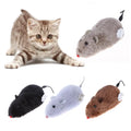 Creative Funny Clockwork Spring Power Plush Mouse Toy Multi Color Cat Dog Playing Interactive Toy Mechanical Motion Rat Pet Toy