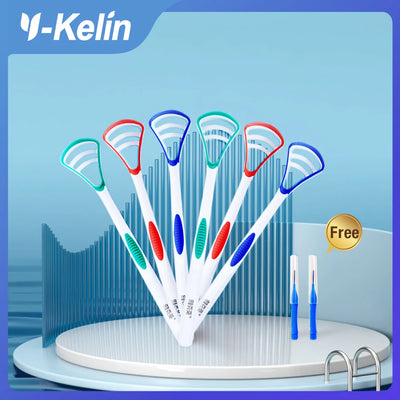 Y-Kelin Tongue Scraper Oral Cleaner Brush Fresh Breath | SAMAG