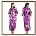 Half Sleeve Loose Style Woman Japanese Kimono Satin Silk | SAMAG