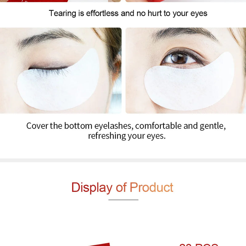 NAGARAKU New Patches Eyelash Under Eye Pads Lash Eyelash Extension  Patches Eye Tips Sticker Wraps Makeup tools