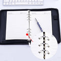 A5 Padfolio File Folder Document Bag with Calculator Zipper Fichario Binder Notebook Briefcase Executive Spiral 6 Ring Note Book