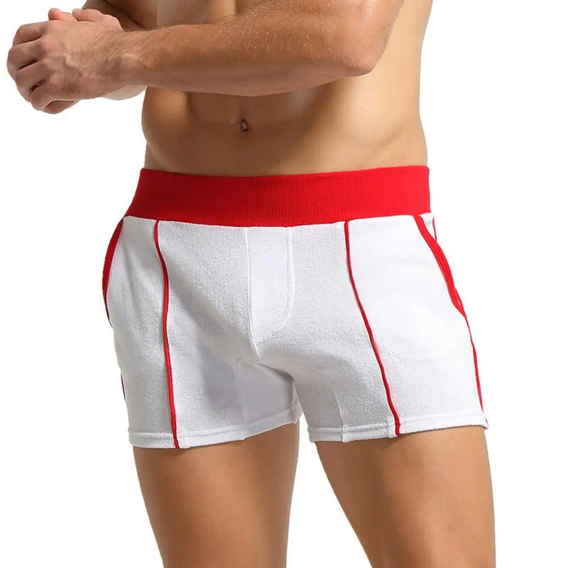 SEOBEAN Men's Pajamas Sleep Bottoms Boxer Shorts Loungewear Men Underwear Home Pants Shorts Gym Fitness Shorts