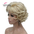 Short Curly Dark Auburn Synthetic Hair Full wig Women's Thick Wigs For Everyday