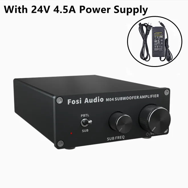 Fosi Audio Mono Amplifier Subwoofer Amp 100W With Bass Power Amplifier For Home Passive Speaker M04